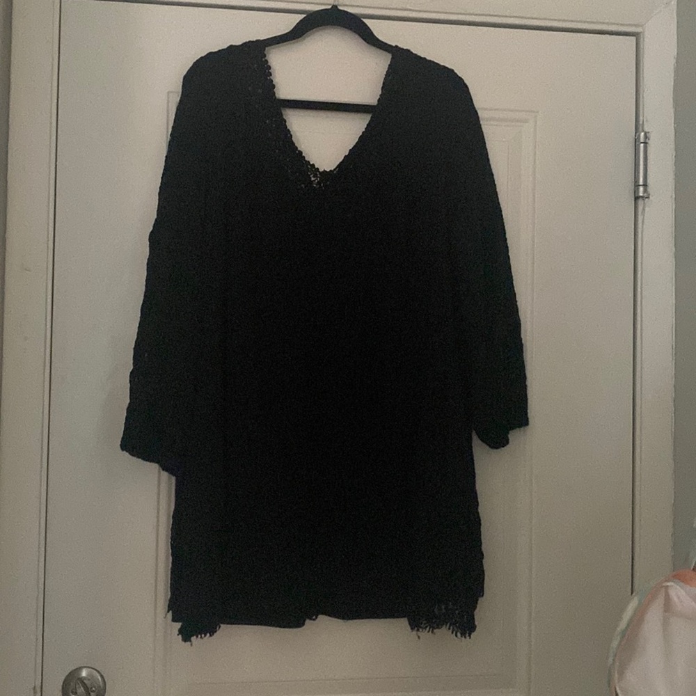 Sexy long sleeve lace dress E*